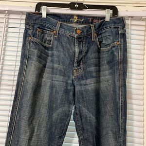 Seven 7 For All Mankind A pocket denim 
 jeans size 32 x 32 worn in look Vintage